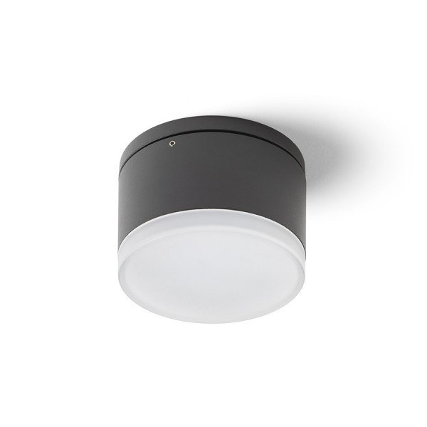 ORIN R stropní antracitová satinovaný akryl 230V LED 10W IP54 3000K - RED - DESIGN RENDL