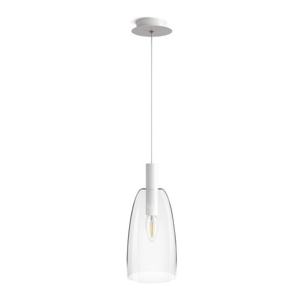 BELLINI L E14 závěsná bílá čiré sklo 230V E14 15W - RED - DESIGN RENDL