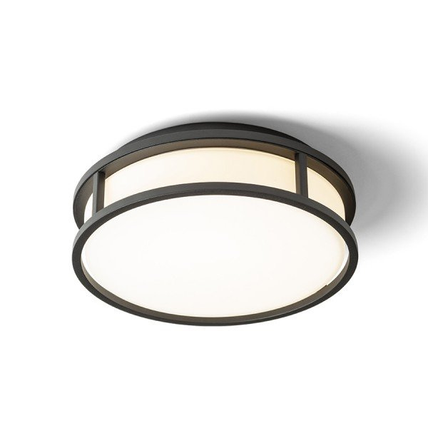 GRANDE LED 25 stropní opálové sklo/černá 230V LED 12W IP44 3000K - RED - DESIGN RENDL