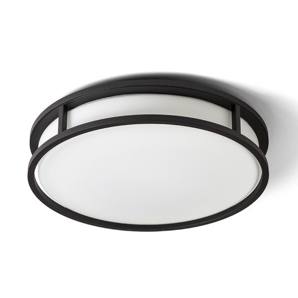GRANDE LED 35 stropní opálové sklo/černá 230V LED 24W IP44 3000K - RED - DESIGN RENDL