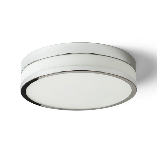 CIRA LED 35 stropní opálové sklo/chrom 230V LED 24W IP44 3000K - RED - DESIGN RENDL