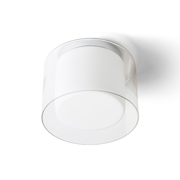 VENICE 23 stropní čiré sklo/opálové sklo/chrom 230V E27 20W IP44 - RED - DESIGN RENDL