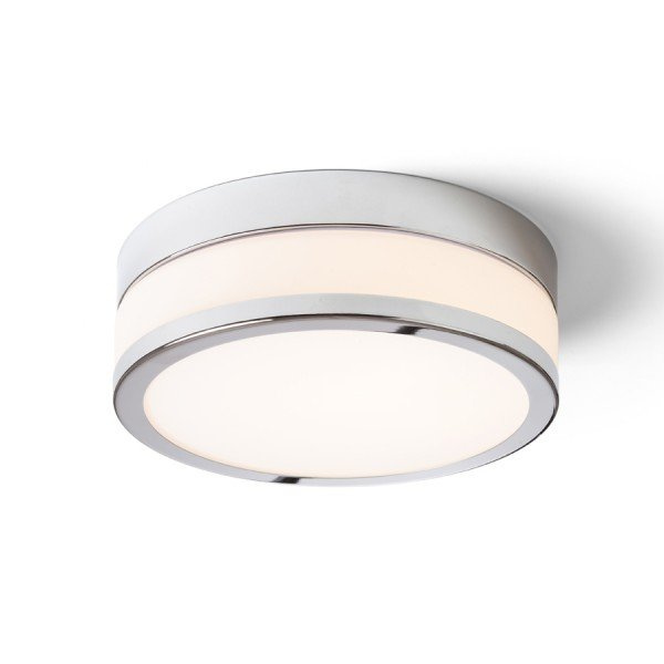 CIRA LED 23 stropní opálové sklo/chrom 230V LED 12W IP44 3000K - RED - DESIGN RENDL