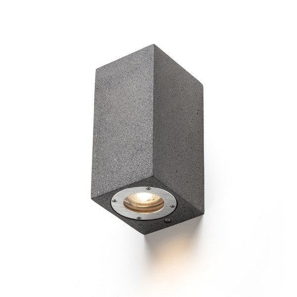 KANE II nástěnná beton/dekor tmavý granit 230V LED GU10 5W IP65 - RED - DESIGN RENDL