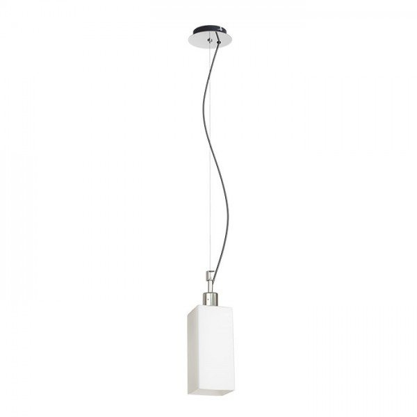 LIZ NEW závěsná opálové sklo/chrom 230V E27 28W - RED - DESIGN RENDL