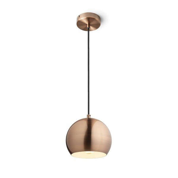 Závěsné svítidlo AGNETA závěsná česaná měď 230V E27 40W - RED - DESIGN RENDL