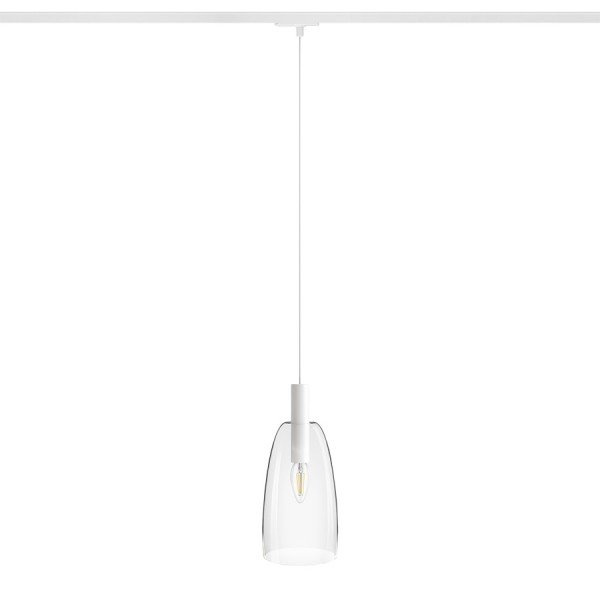 BELLINI L E14 pro jednookr. lištu závěsná bílá čiré sklo 230V E14 15W - RED - DESIGN RENDL