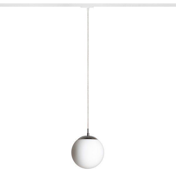 LUNA 20 pro jednookr. lištu opálové sklo/chrom 230V E27 15W - RED - DESIGN RENDL