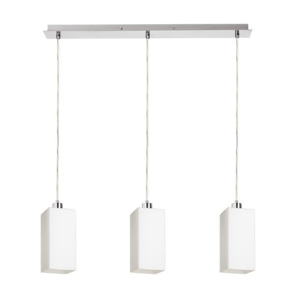 LIZ III 60 závěsná opálové sklo/matný nikl 230V E27 3x11W - RED - DESIGN RENDL