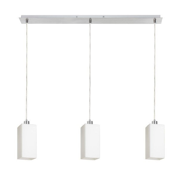 LIZ III 80 závěsná opálové sklo/chrom 230V E27 3x11W - RED - DESIGN RENDL