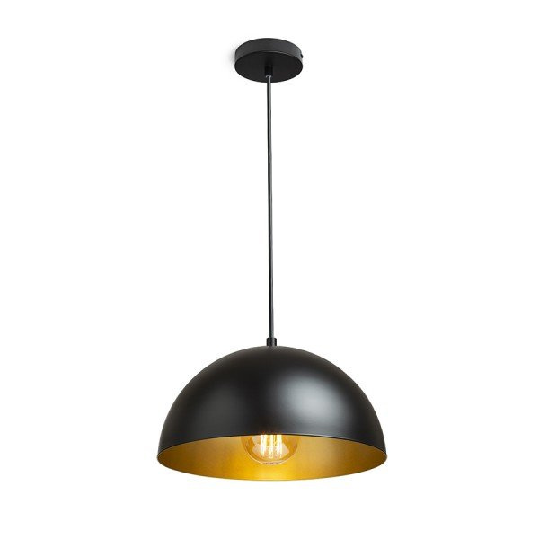 GLADYS 30 závěsná černá/zlatá 230V E27 15W - RED - DESIGN RENDL