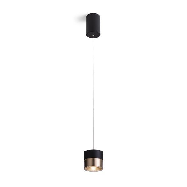 JUNIPER závěsná stahovatelná černá/zlatá  230V LED 15W 30°  3000K - RED - DESIGN RENDL