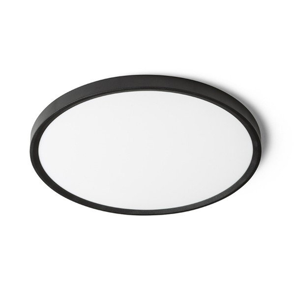 LANA 40 přisazená černá plast 230V LED 32W  3000K 4000K 6000K - RED - DESIGN RENDL