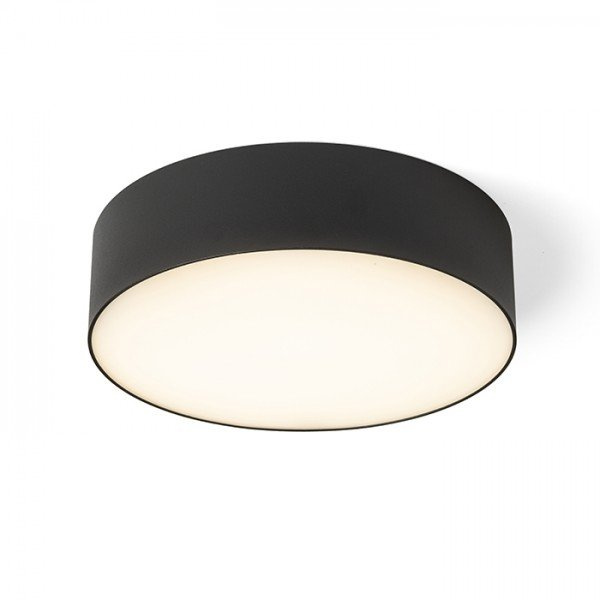 LARISA R 22 stropní černá 230V LED 20W 3000K 4000K 6500K - RED - DESIGN RENDL