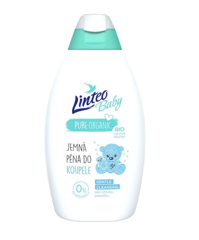 LINTEO Baby Pěna do koupele s Bio měsíčkem lékařským 425 ml