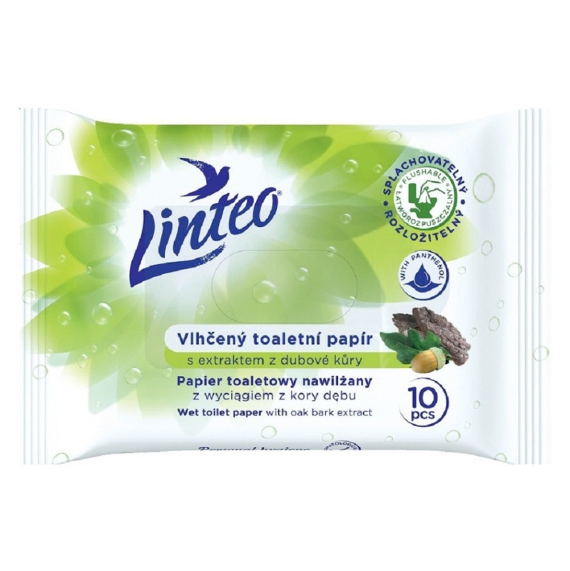 Linteo Wet Toilet Paper vlhčený toaletní papír 10 ks