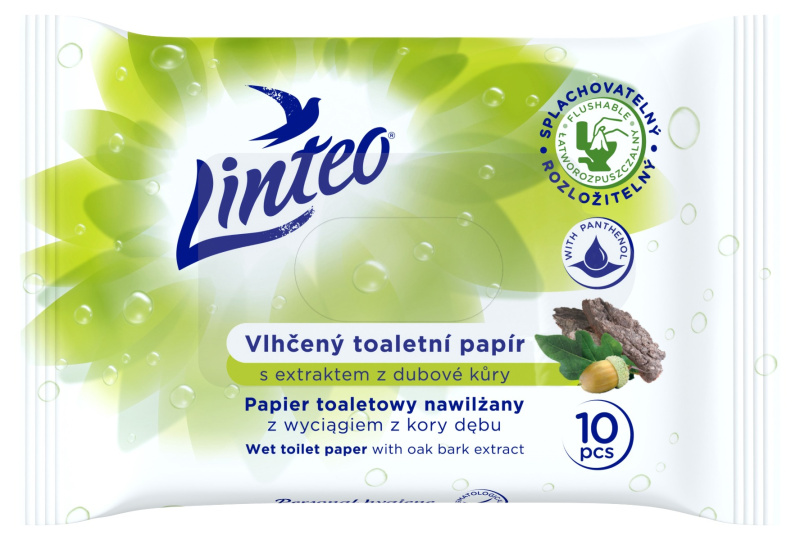 Linteo Wet Toilet Paper vlhčený toaletní papír 10 ks