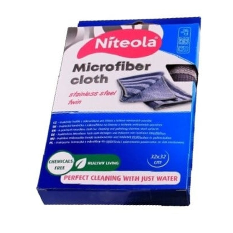 Niteola Hadřík z mikrovlákna na nerez