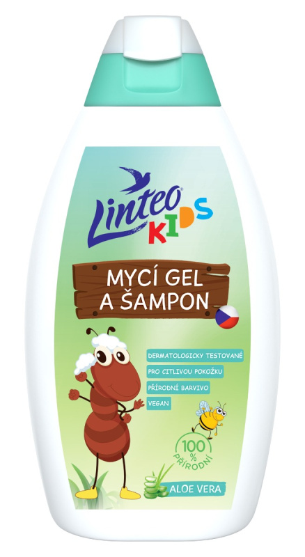 LINTEO Kids mycí gel a šampon 425 ml