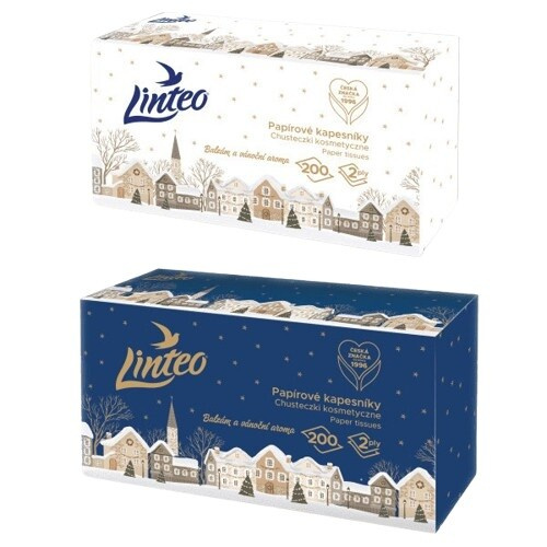 Linteo Papírové kapesníky 2vrstvé box