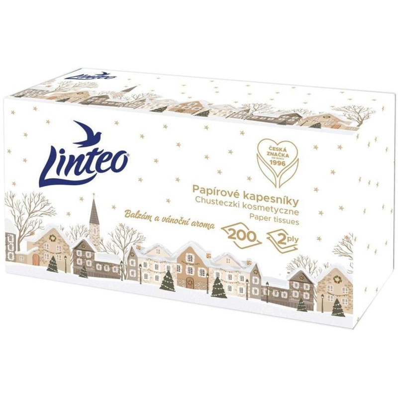 Linteo Papírové kapesníky 2vrstvé box