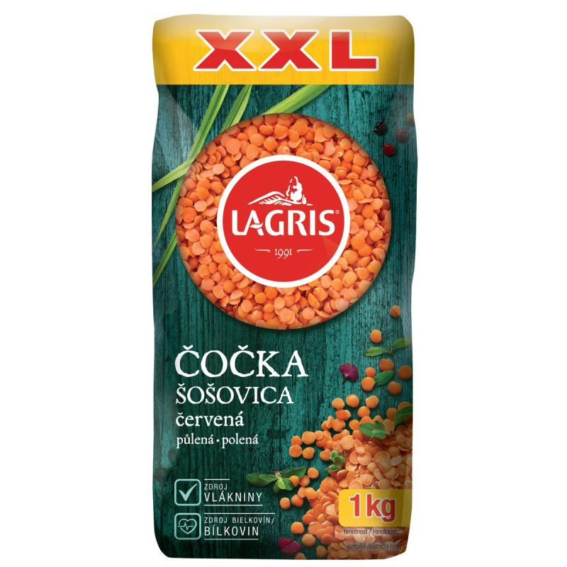 Lagris Čočka červená půlená