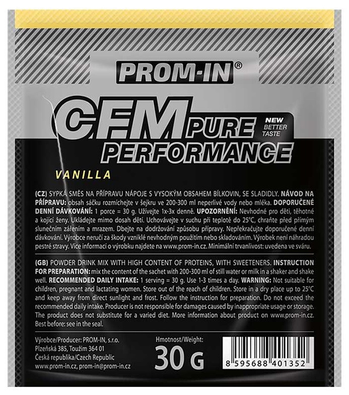 Prom-in CFM Pure Performance 30 g - vanilka