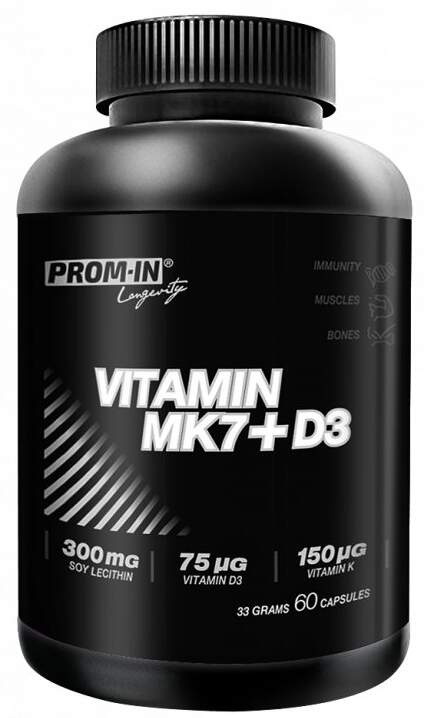 Prom-IN Vitamín MK7 + D3, 60 kapslí