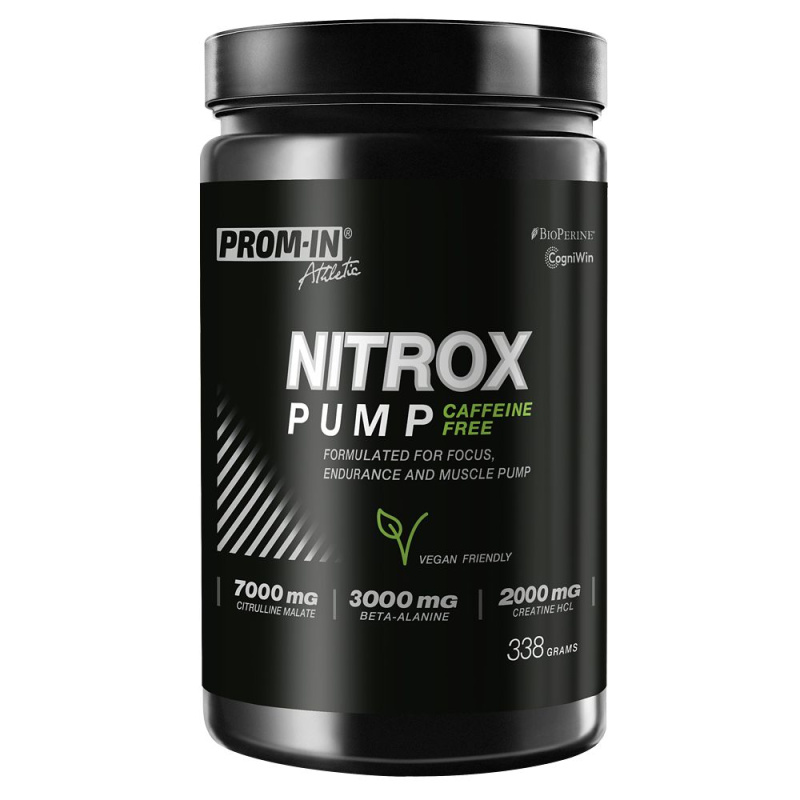 Prom-in Nitrox Pump Caffeine Free 338 g - malina/citron