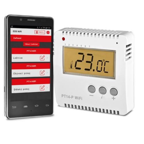 Prostorový termostat ELEKTROBOCK PT14-P WiFi