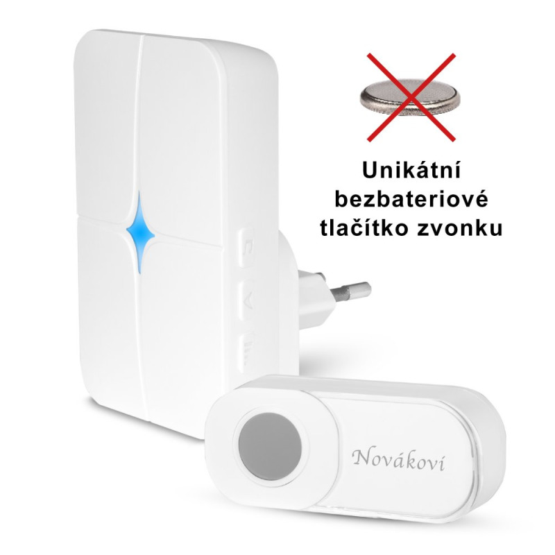 Bezdrátový domovní zvonek do zásuvky ELEKTROBOCK BZ33-MP3