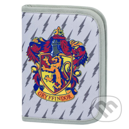 BAAGL Školní penál klasik dvě chlopně Harry Potter Nebelvír