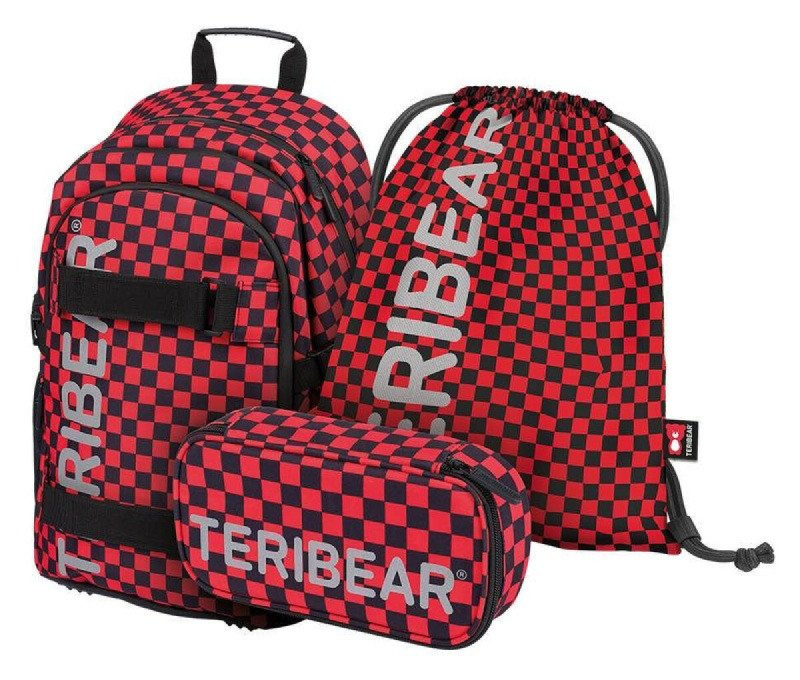 BAAGL SET 3 Skate TERIBEAR: batoh, penál a sáček