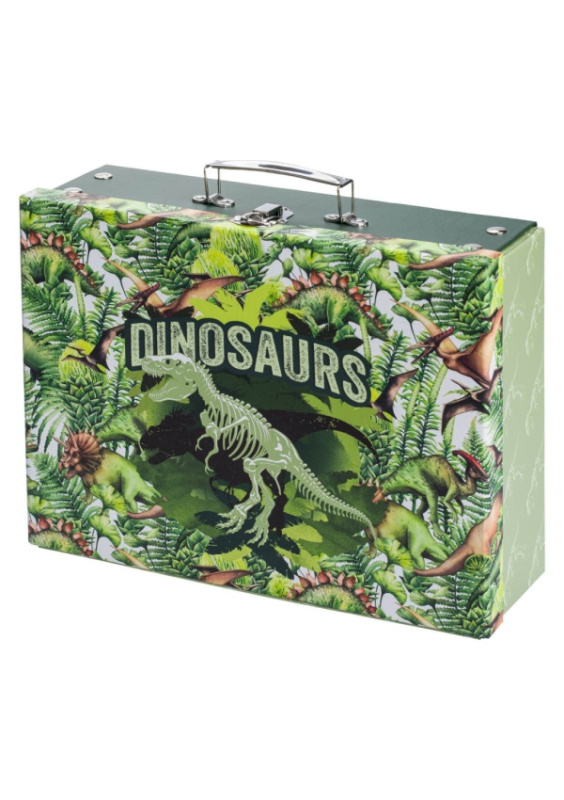 Baagl Skládací školní kufřík Dinosaur Presco Group