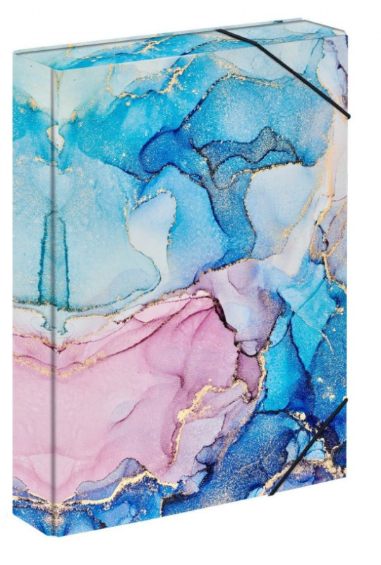 Desky na školní sešity A4 Jumbo Marble Pink