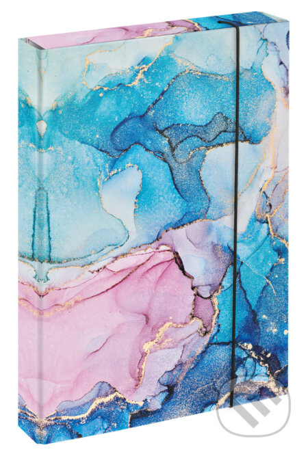 Desky na školní sešity A4 Jumbo Marble Pink