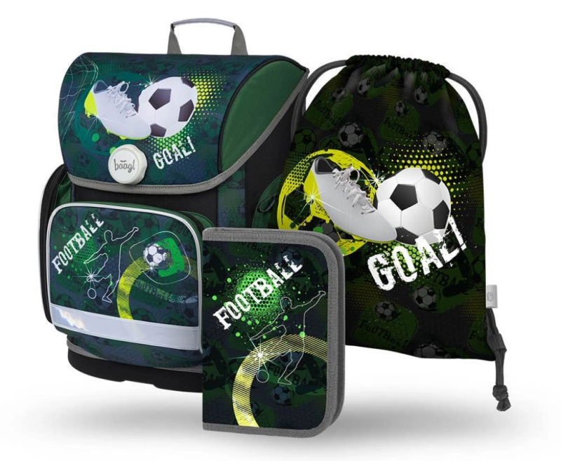 Baagl Školní set Ergo Fotbal - aktovka, penál, sáček