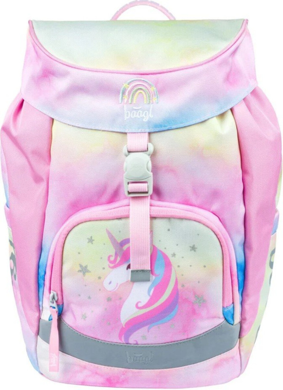BAAGL Školní batoh Airy Rainbow Unicorn