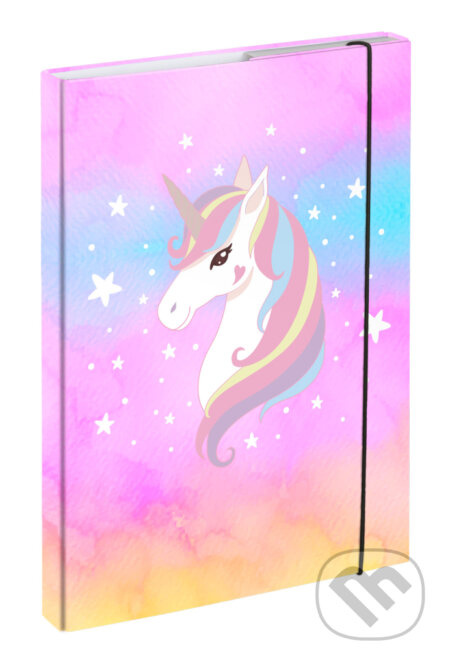 BAAGL Desky na školní sešity A4 Rainbow Unicorn