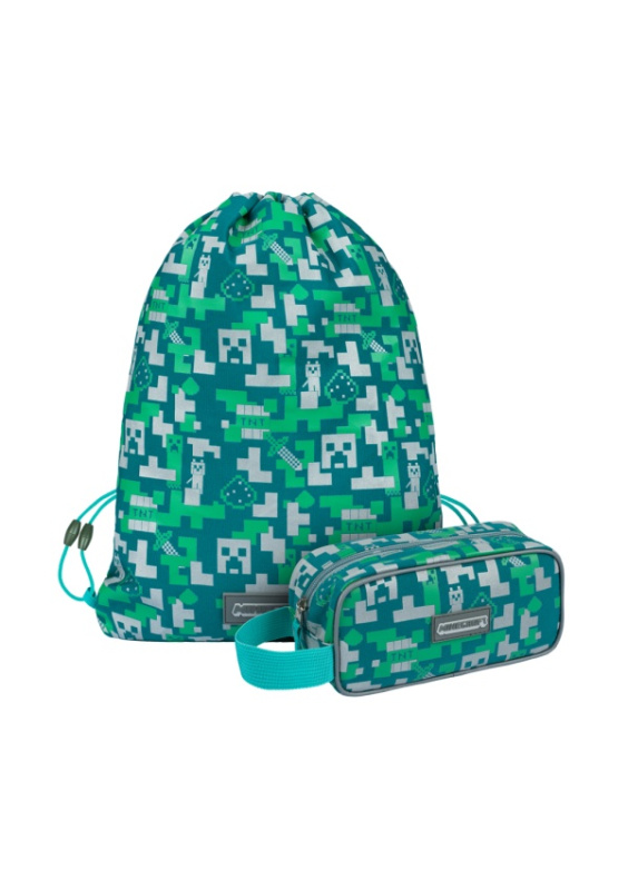 Minecraft 2 set s motivem Silver Creeper