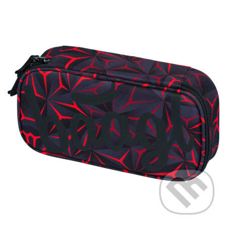 Školský peračník etui Baagl Red Polygon