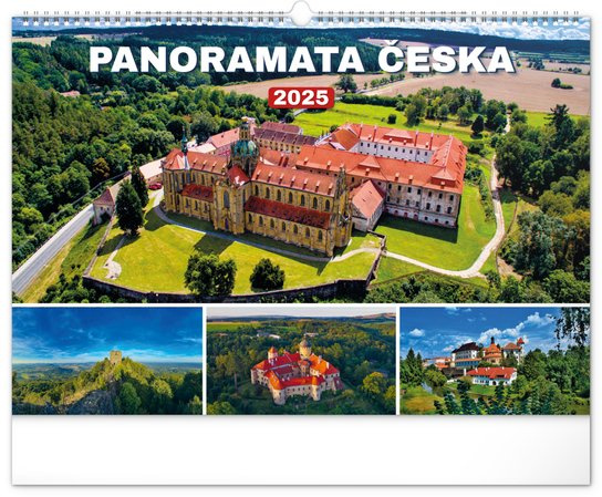 Nástěnný kalendář Panoramata Česka 2025