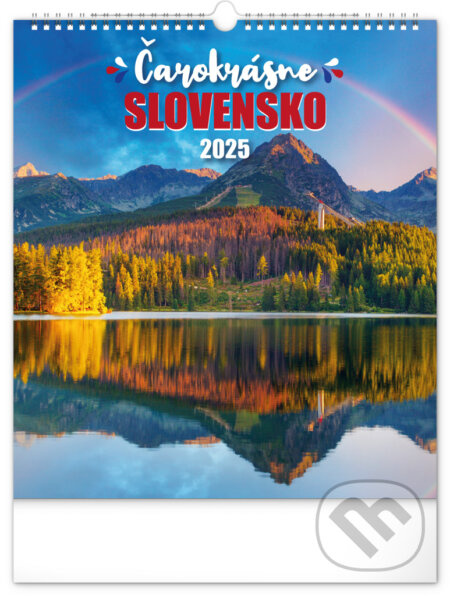 NOTIQUE Nástenný kalendár Čarokrásne Slovensko 2025, 30 x 34 cm