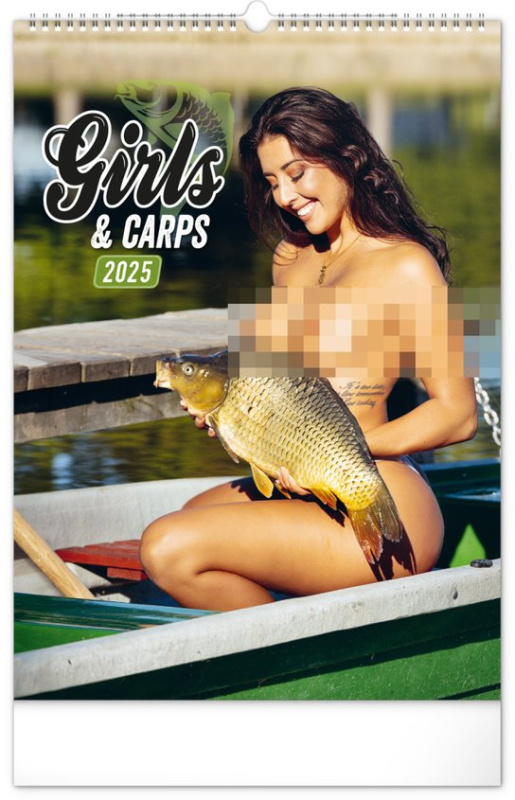 Girls and Carps 2025 - nástěnný kalendář -  Autor Neuveden