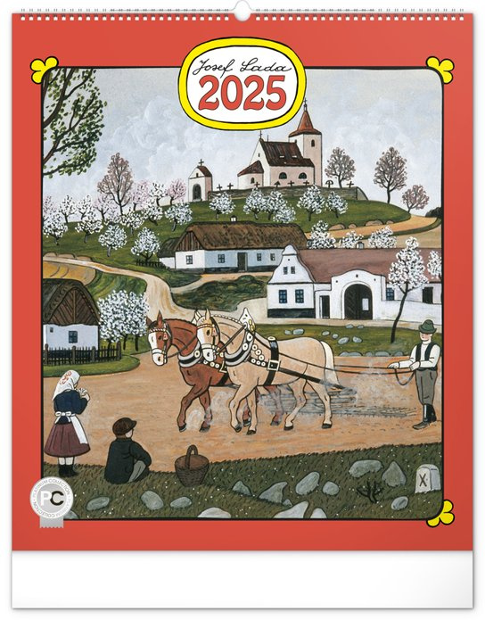 Nástěnný kalendář Josef Lada 2025