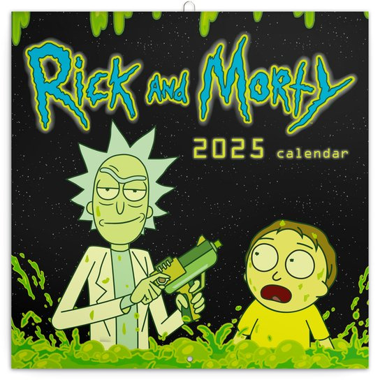 Poznámkový kalendář Rick a Morty 2025