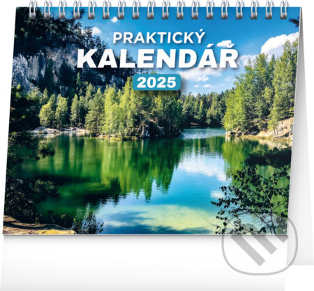 NOTIQUE Stolní Praktický kalendář 2025 (řádky)