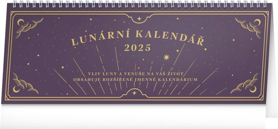 Lunární kalendář 2025 - stolní kalendář -  Autor Neuveden