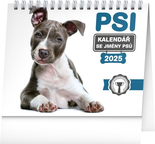 Stolní kalendář Psi – se jmény psů 2025