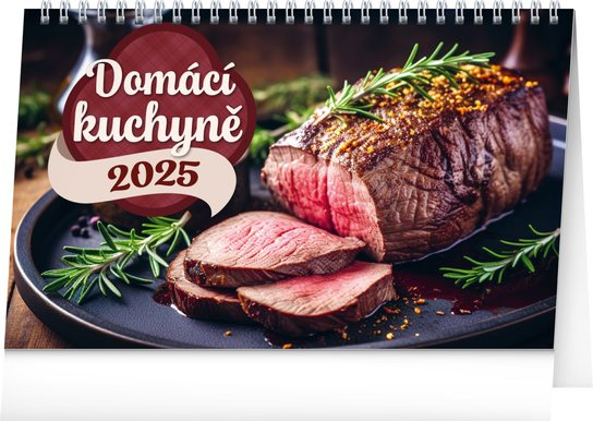 NOTIQUE Stolní kalendář Domácí kuchyně 2025 (řádky)